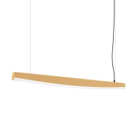 Pakabinamas šviestuvas 120 cm/22W – linijinis, auksinis, CRI93 - Nuotrauka 2