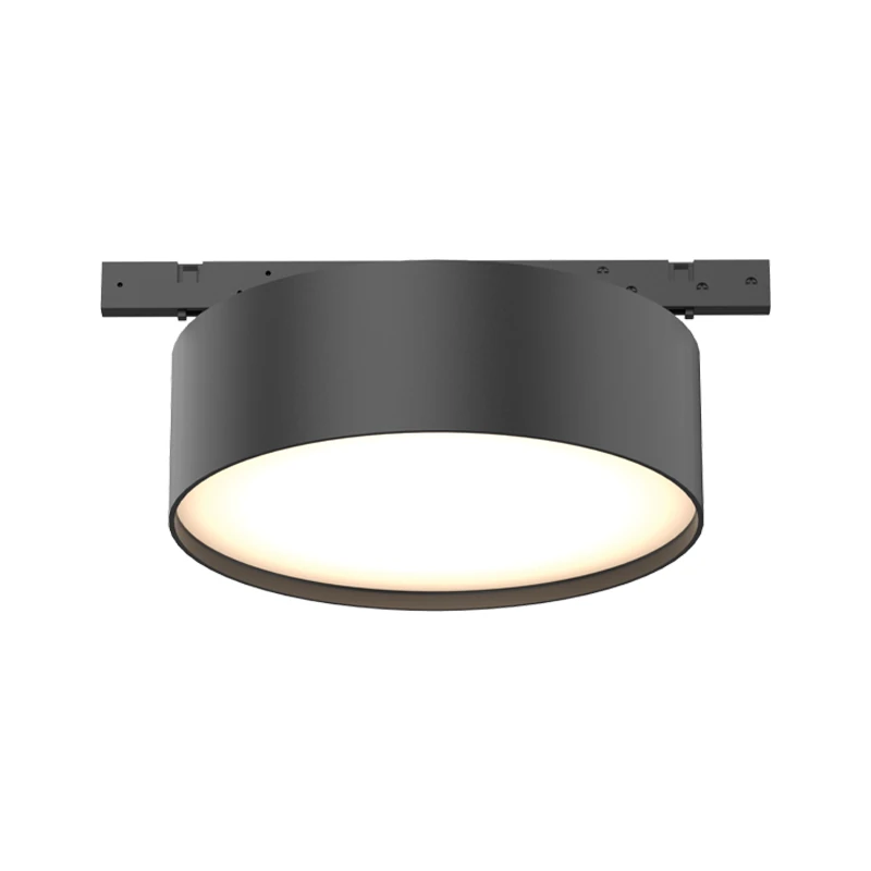 Round Magnetic LED Light 11W 3000K Wide Beam, Sandy Black