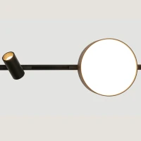Round Magnetic LED Light 11W 3000K Wide Beam, Sandy Black - Image 2