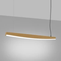 Pendant LED lamp 120 cm – linear, gold, CRI93 - Image 4