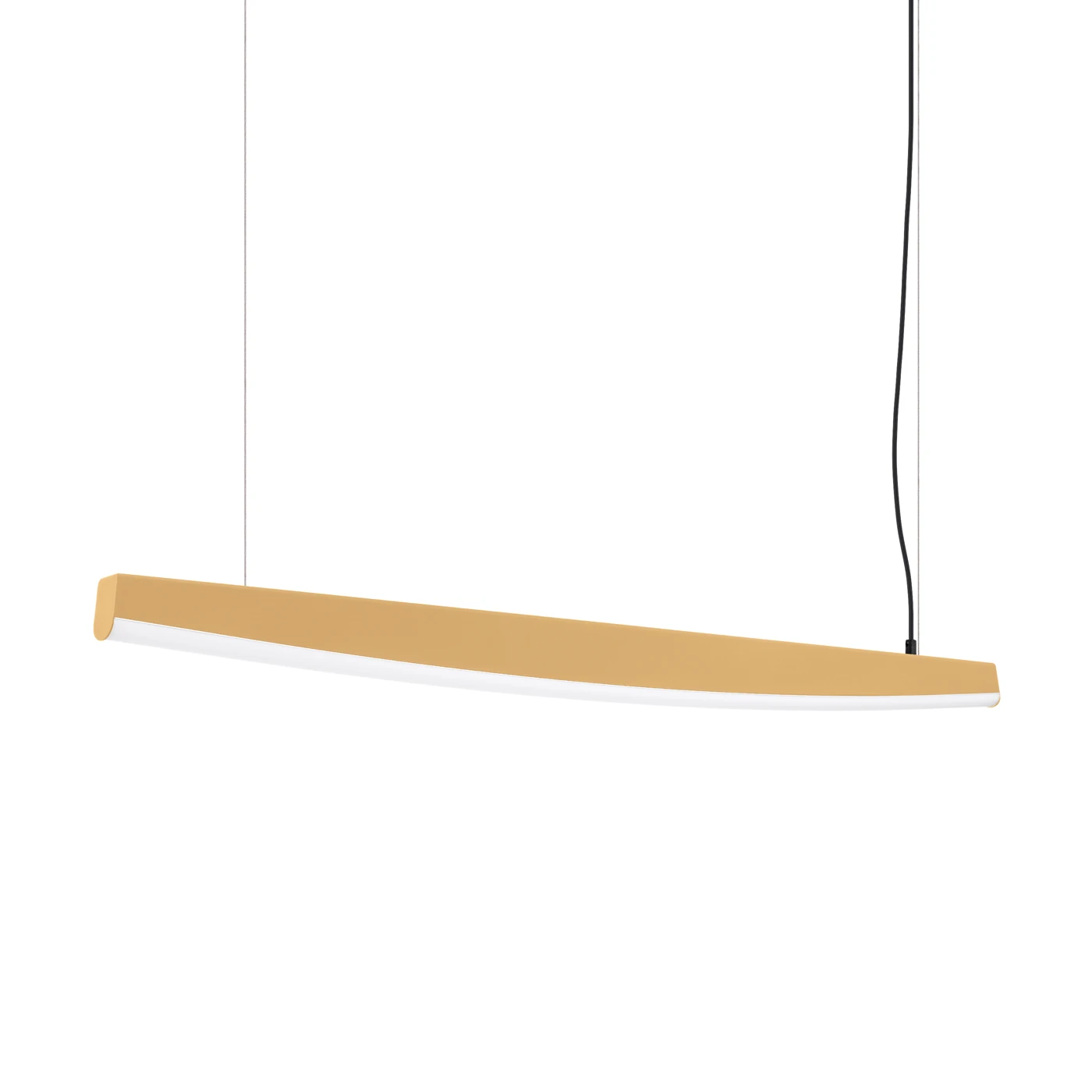 Pendant LED lamp 120 cm – linear, gold, CRI93