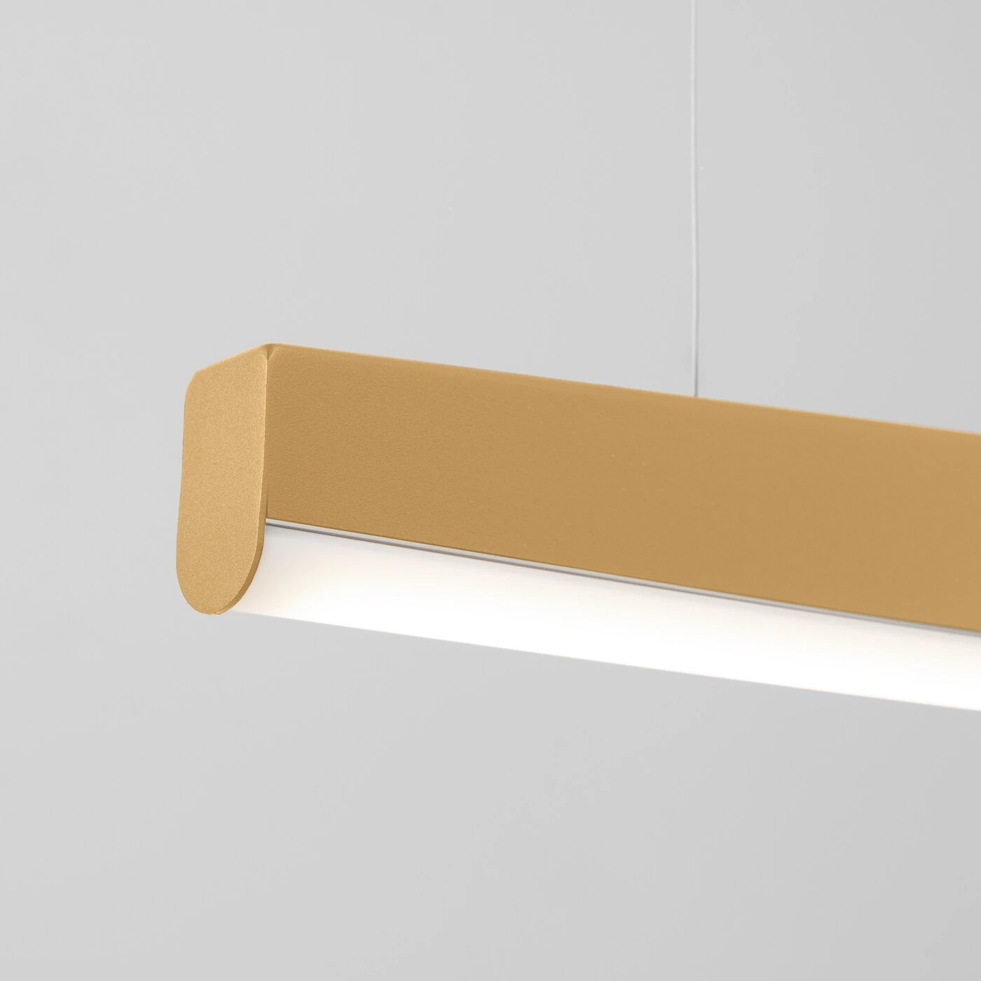 Pendant LED lamp 120 cm – linear, gold, CRI93
