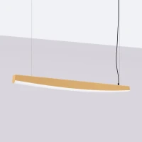 Pendant LED lamp 120 cm – linear, gold, CRI93 - Image 3