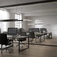 Ring LED Pendant Light 100 W, Sandy White or Sandy Black - Image 2