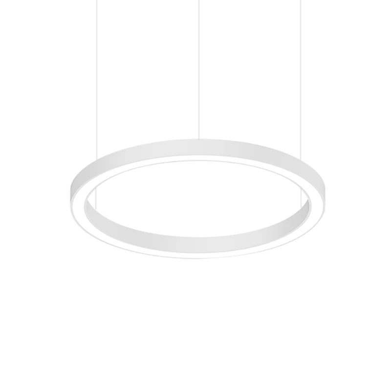 Žiedinis LED pakabinamas šviestuvas 100 W, DALI, smėlio balta arba smėlio juoda