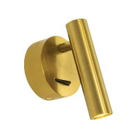 LED Wall Light 3 W, 3000 K, Gold - Image 1