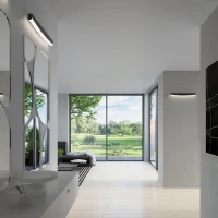 Wall lamp 60 cm/11W – linear, black, CRI98 - Image 13