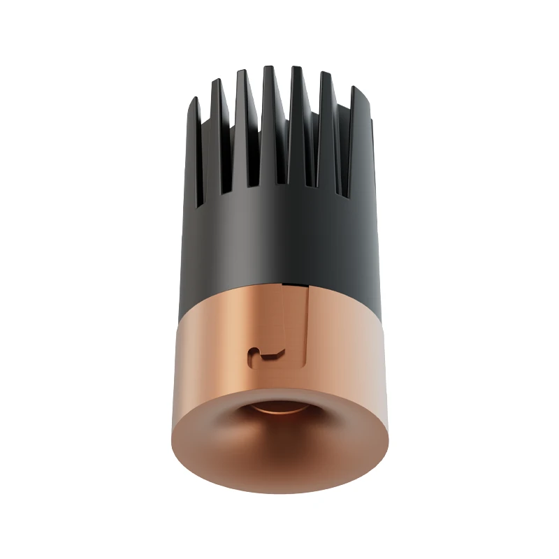 Įleidžiamas LED taškinis šviestuvas 12 W, 2700 K, matinė vario spalva