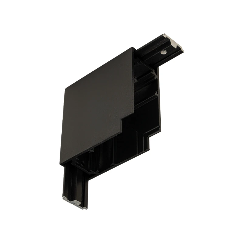 Magnetic Track Vertical Corner Flex Connector, 48V, Black