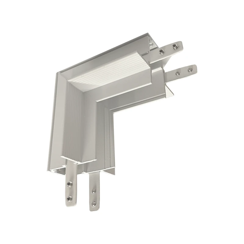 Trimless 90° Corner Connector for Magnetic Track, Matt White