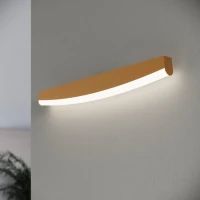 Sieninis šviestuvas 60 cm – lenkta linija, auksinis, CRI98 - Nuotrauka 14