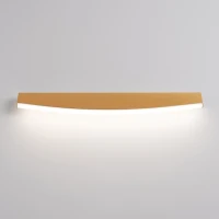 Sieninis šviestuvas 60 cm – lenkta linija, auksinis, CRI98 - Nuotrauka 10