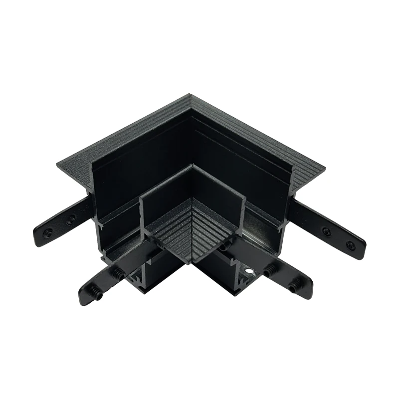 Magnetic Track Corner Connector, Trimless, Sandy Black