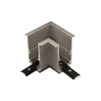 Recessed Magnetic Track Corner Connector (Grey/Black) - Image 1