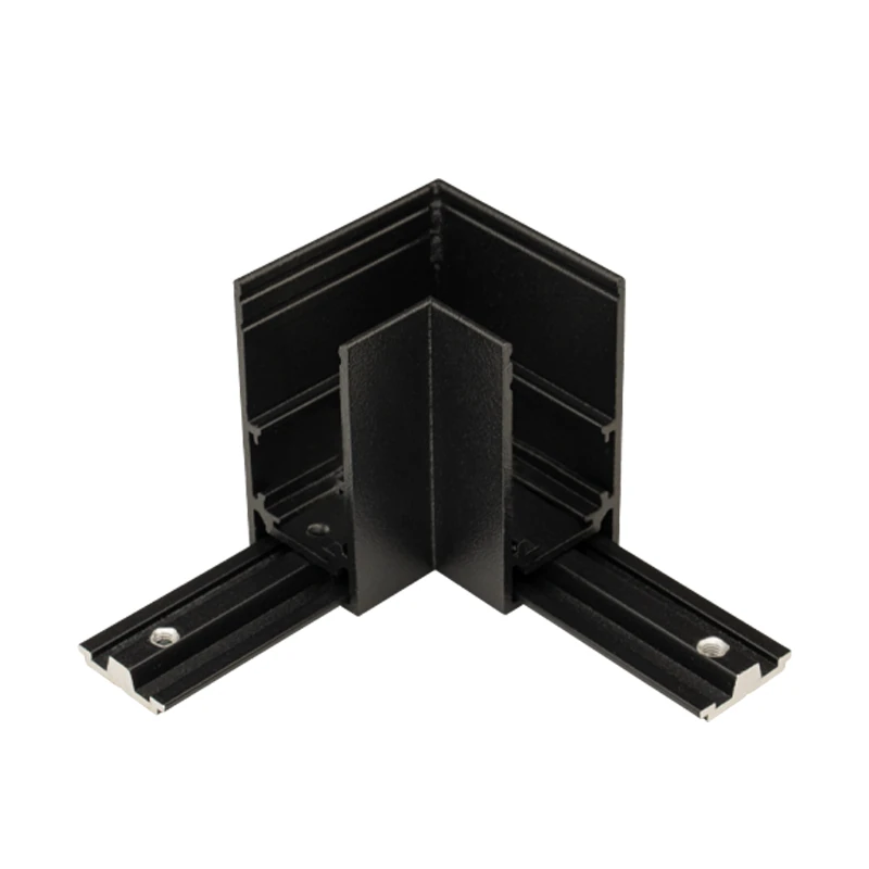48V Magnetic Track L-Connector, Matt Black