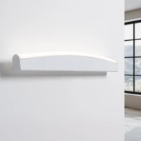 Wall lamp 60 cm 11W – curved linear form, white, CRI98 - Image 4