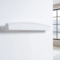 Wall lamp 60 cm 11W – curved linear form, white, CRI98 - Image 3