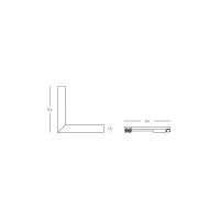 48V Magnetic Track Horizontal Corner Connector, Matt Black - Image 3