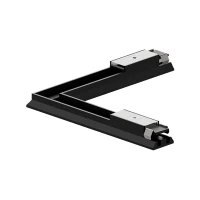48V Magnetic Track Horizontal Corner Connector, Matt Black