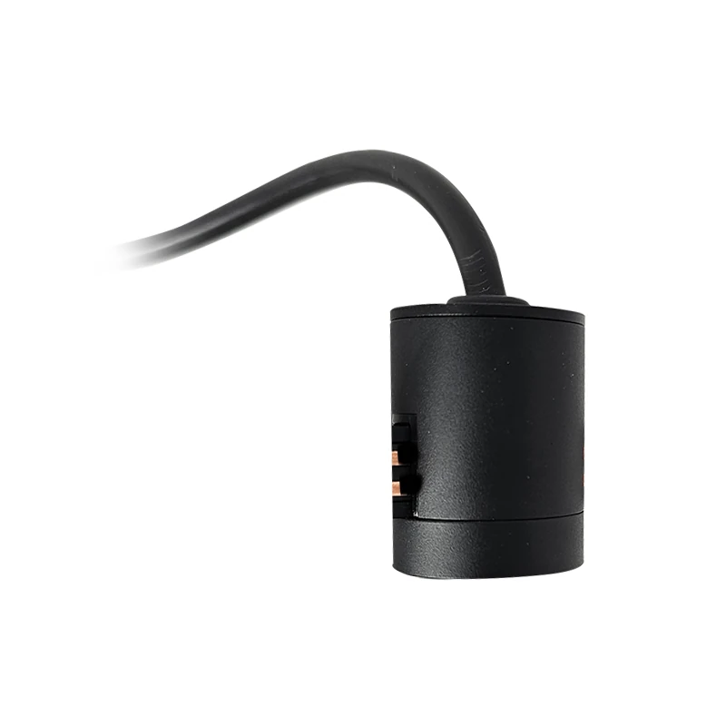 48V Magnetic Track LED Power Feed Connector, Black