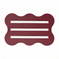 Lubinis šviestuvas 66 cm – banguota forma, burgundinis, 3x S14d - Nuotrauka 2
