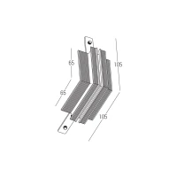 Outer Corner Connector for Trimless Magnetic Track, Matt Black - Image 4