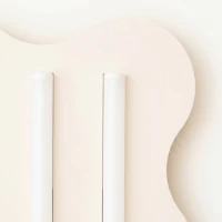 Ceiling lamp 66 cm – wavy beige steel, 3x S14d - Image 6