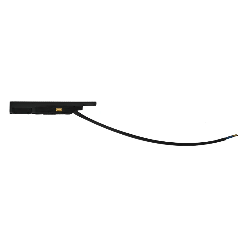 Magnetinės sistemos maitinimo įvadas 48 V su 20 cm laidu, matinė juoda