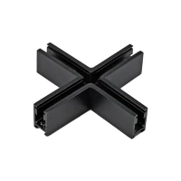 Cross Connector for 48V Magnetic Track, Matt Black (2515)