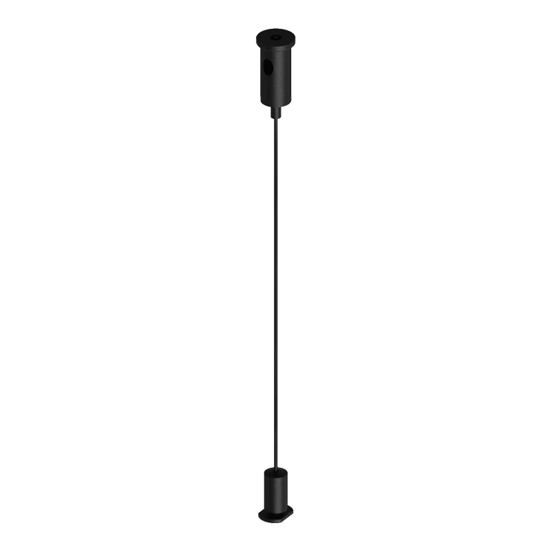 Priedas juoda Matt Metalo - juoda Wire spalvos