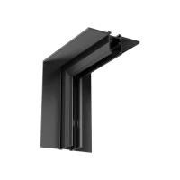 Trimless Recessed Magnetic Track Vertical Corner, Sandy Black