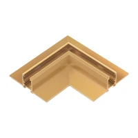 Trimless Magnetic Track 90° Corner, Antique Brass