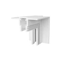 Trimless Magnetic Track Vertical Corner, White Matt