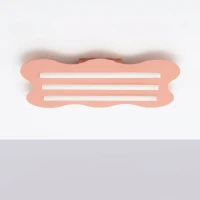 Ceiling lamp 66 cm – wavy, peach, 3 S14d light lines - Image 3