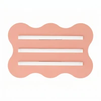 Ceiling lamp 66 cm – wavy, peach, 3 S14d light lines - Image 2
