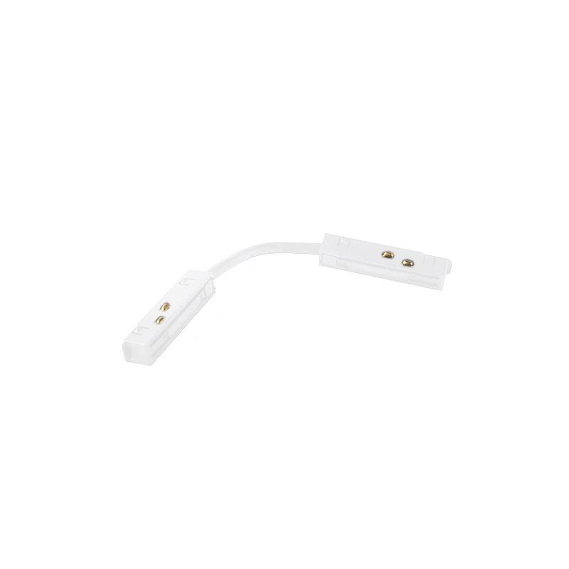 Vertical Corner Flex Connector for Magnetic Track, White