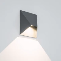 LED Outdoor Wall Light 7W 3000K IP54 Graphite - Image 2