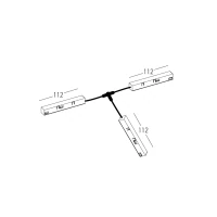 48V Magnetic Track T-Connector, Black - Image 2