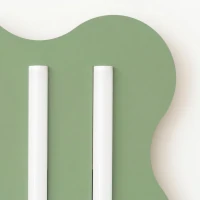 Ceiling lamp 66 cm – wavy linear, sage, 3xS14d - Image 6