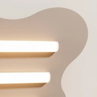 Lubinis šviestuvas 66 cm – banguota forma, pilkai ruda, 3 S14d LED - Nuotrauka 5