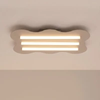 Lubinis šviestuvas 66 cm – banguota forma, pilkai ruda, 3 S14d LED - Nuotrauka 1