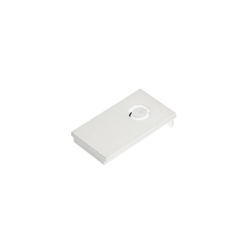 Magnetic Track End Cap with Cable Entry, White