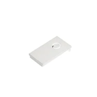 Magnetic Track End Cap with Cable Entry, White - Image 1