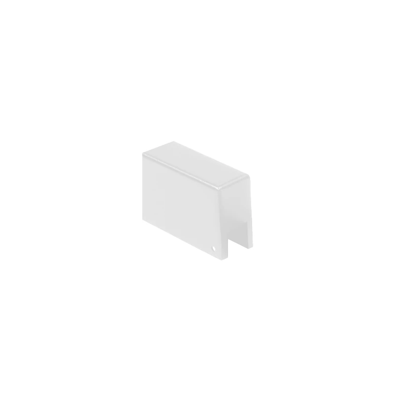 Track Mounting Bracket with Cable Entry 80×26×52 mm, Sandy White