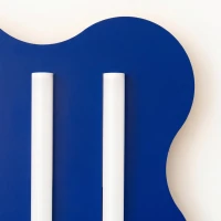 Lubinis šviestuvas 66 cm – banguotas plienas, ultramarino spalva, 3 šviesos linijos - Nuotrauka 6