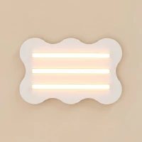 Ceiling lamp 66 cm – wavy, light blue, 3x S14d - Image 4