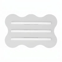 Ceiling lamp 66 cm – wavy, light blue, 3x S14d - Image 1