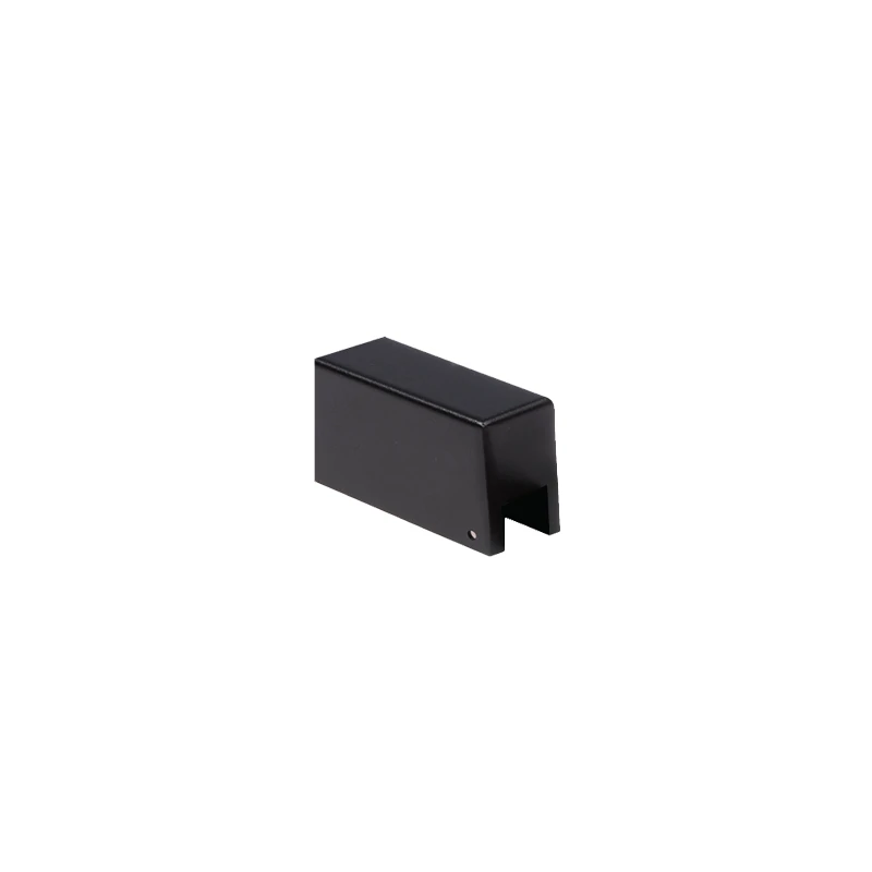 Track Mounting Bracket with Cable Entry 80×26×29 mm, Sandy Black