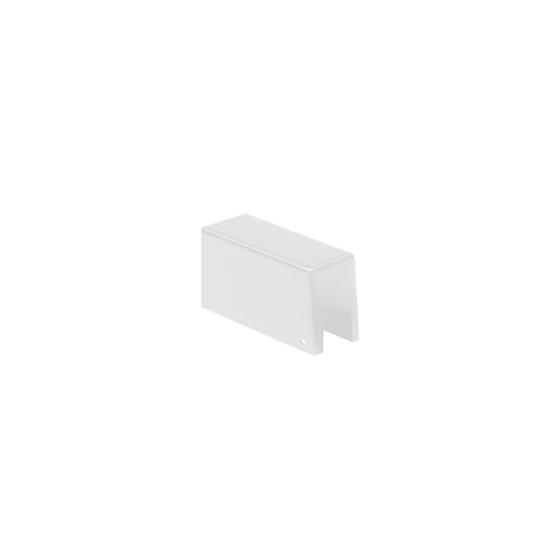 Track Mounting Bracket with Cable Entry 80×26×29 mm, Sandy White