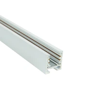 Paviršinis / pakabinamas 48 V magnetinis bėgelis, 3 m, matinė balta (2085W-3)